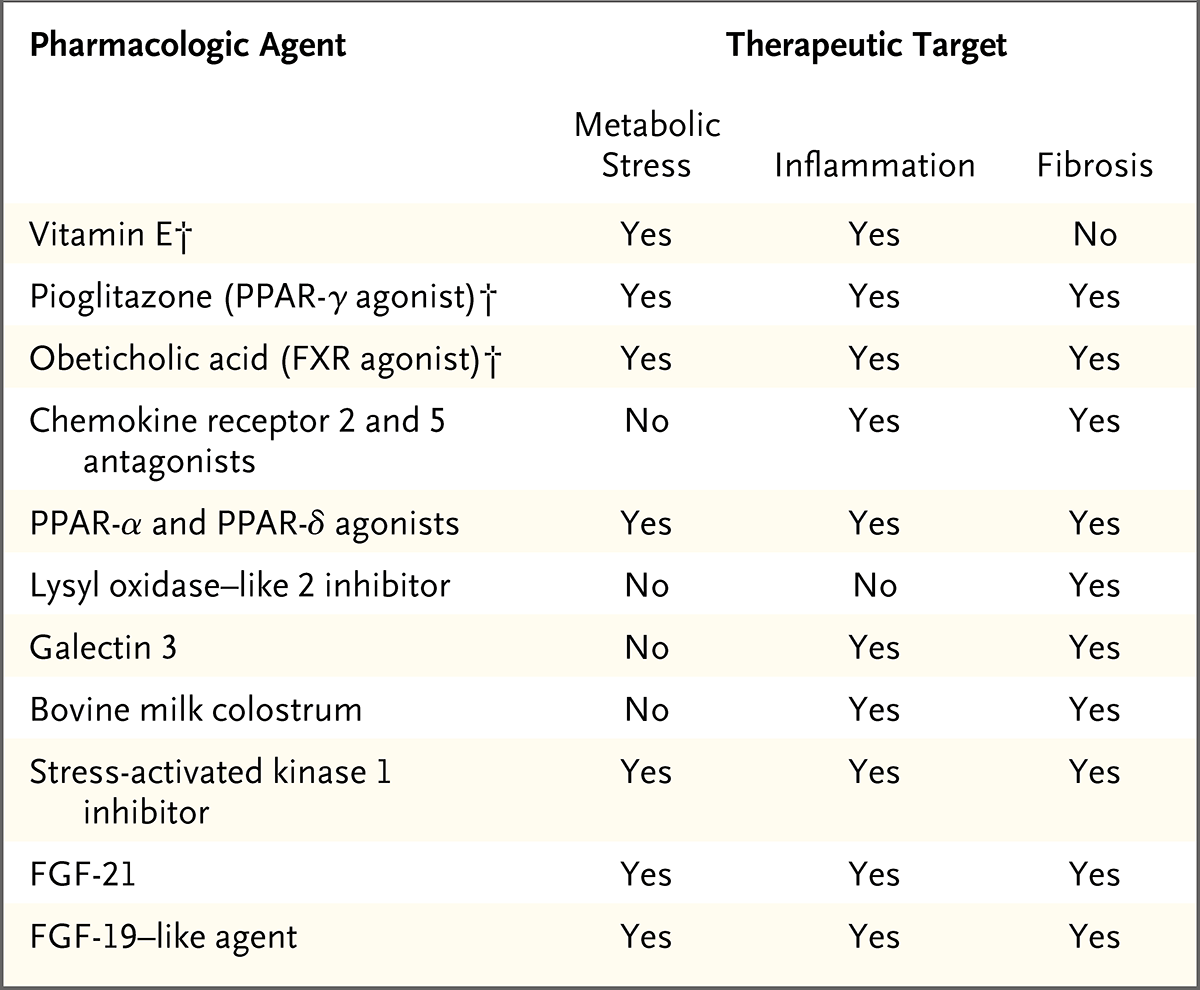 非酒精性脂肪性肝炎的病因 发病机制和治疗 Nejm医学前沿