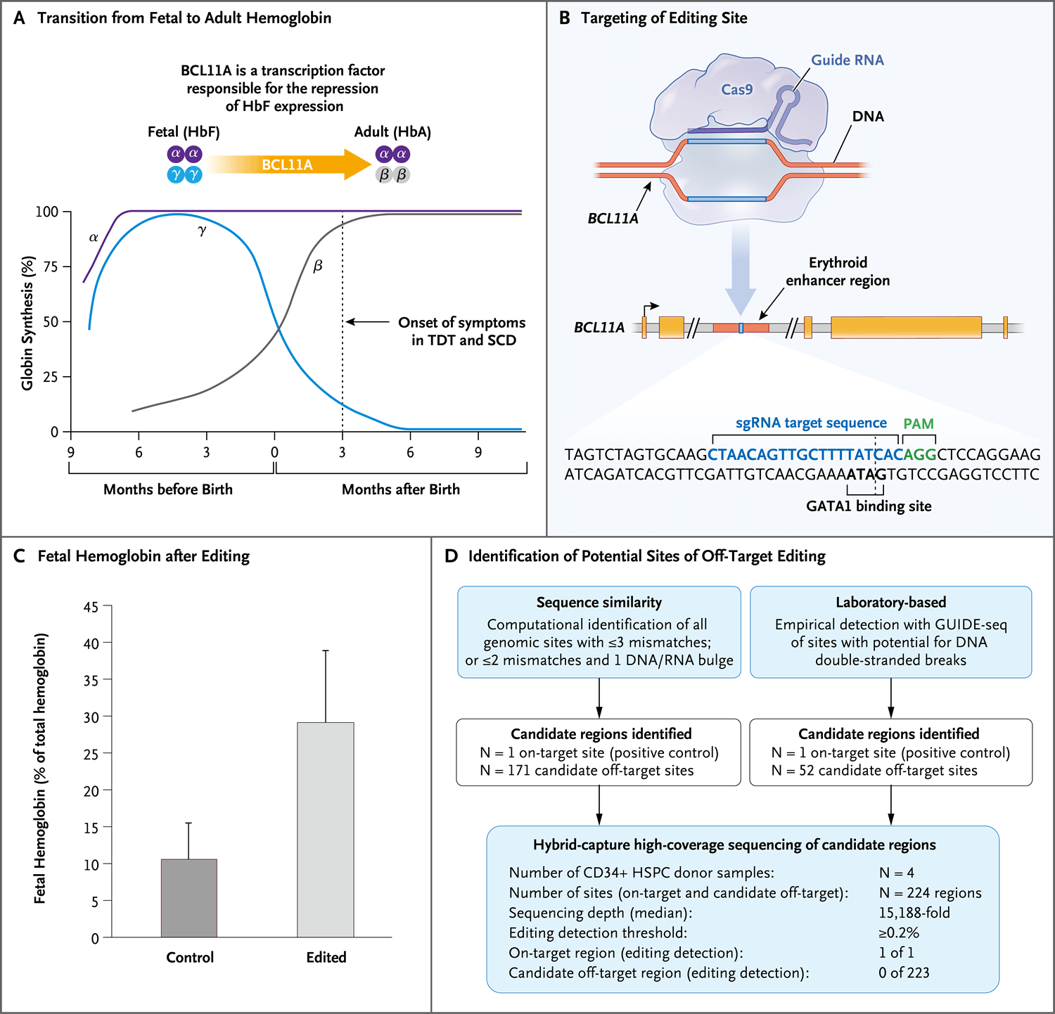 Crispr Cas9基因编辑技术治疗镰状细胞病和b地中海贫血 Nejm医学前沿 Crispr Cas9基因编辑技术治疗镰状细胞病和b地中海贫血 Nejm医学前沿
